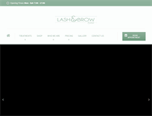 Tablet Screenshot of lashandbrowbar.co.za